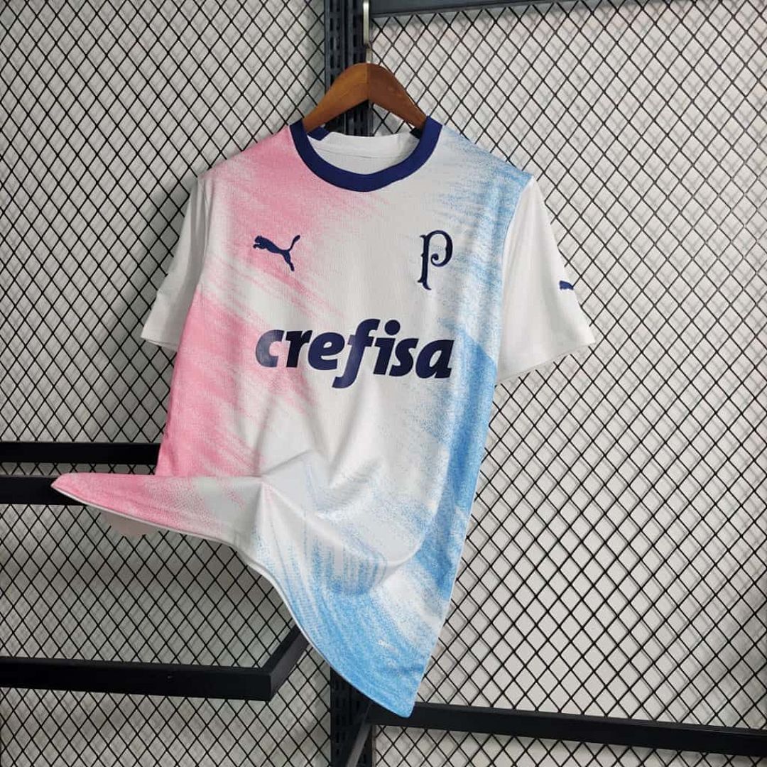 23-24 Palmeiras Special Edition White&amp;amp;Pink S-4XL Cheap Soccer Jerseys 3