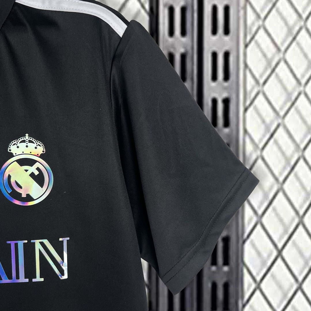 23-24 Real Madrid Special Edition Kit Black Bling Shirt 2