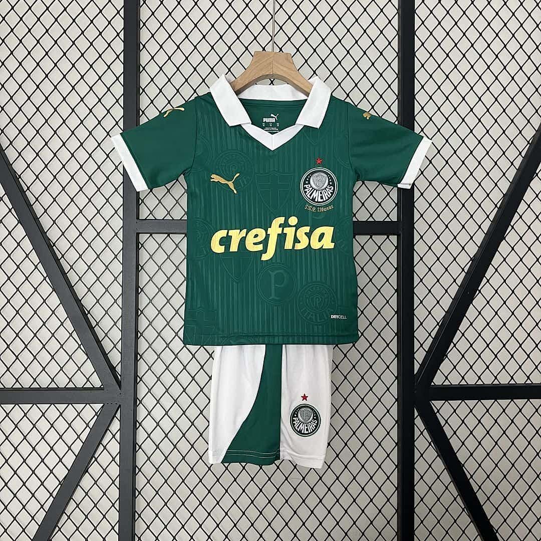 24-25 Palmeiras Home Kid Kits Children Sets