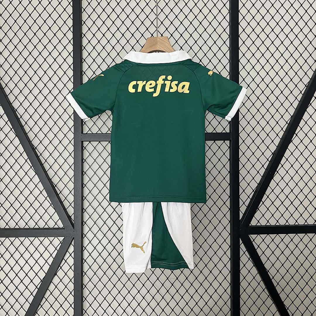 24-25 Palmeiras Home Kid Kits Children Sets 3