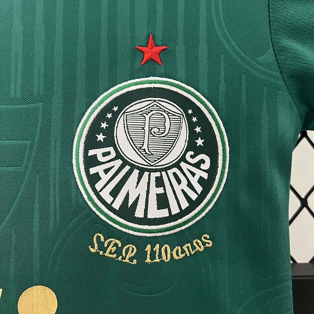 24-25 Palmeiras Home Kid Kits Children Sets 7