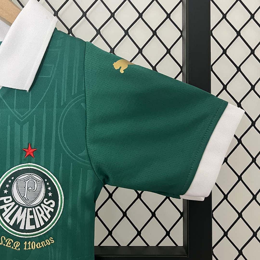 24-25 Palmeiras Home Kid Kits Children Sets 8