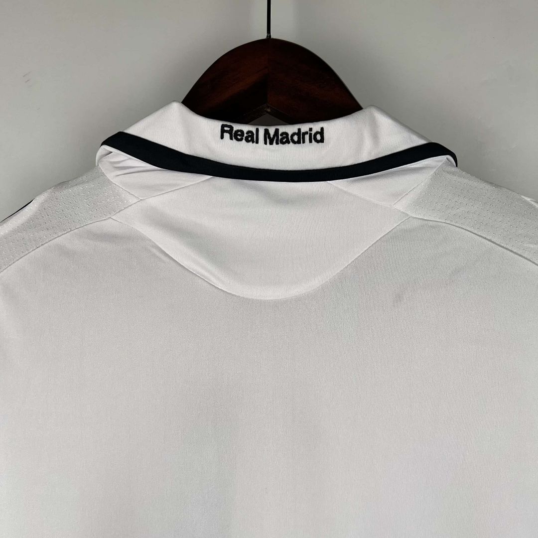 08-09 Real Madrid Retro Home Kit Vintage White Shirt 2