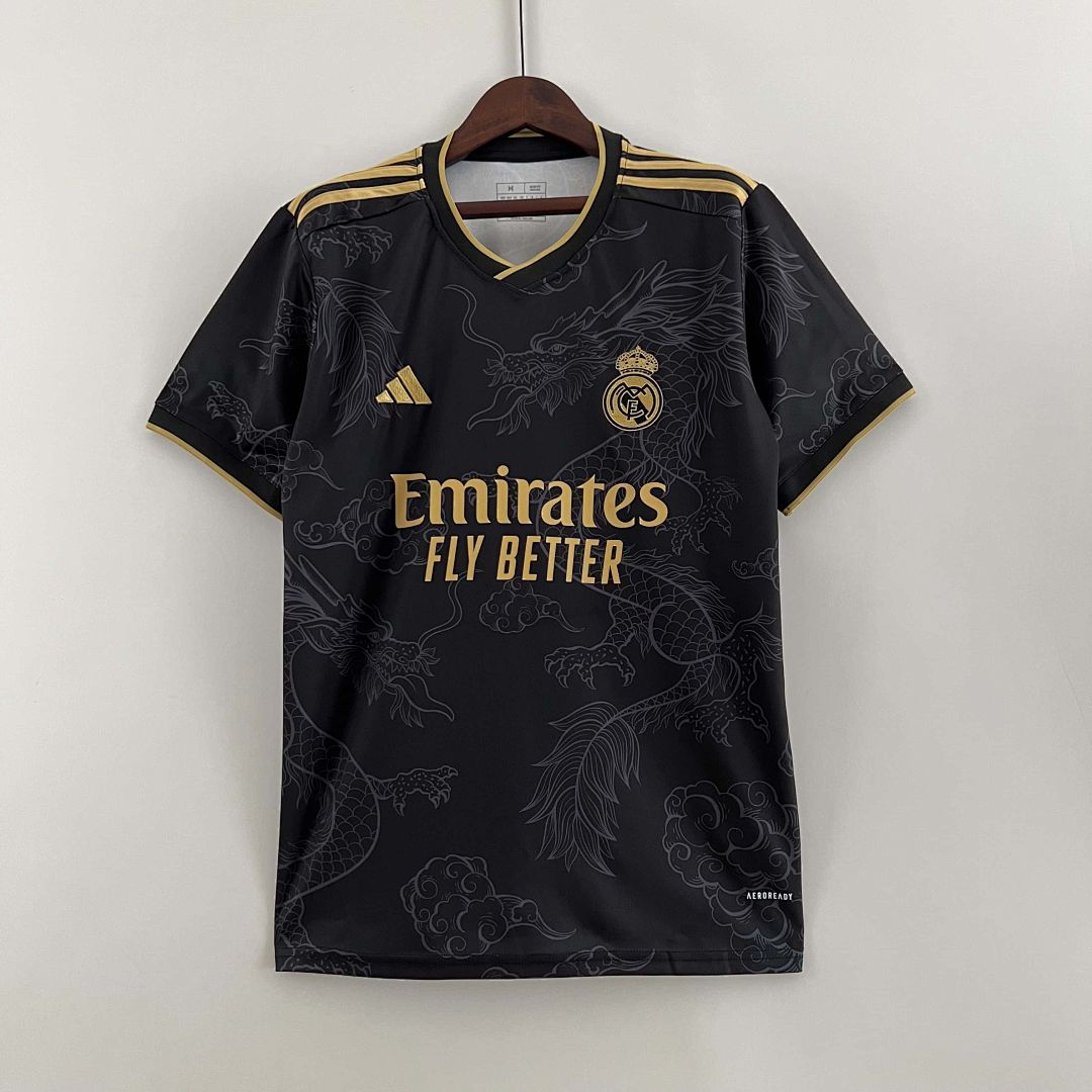 23-24 Real Madrid Special Edition Kit Black Dragon Shirt