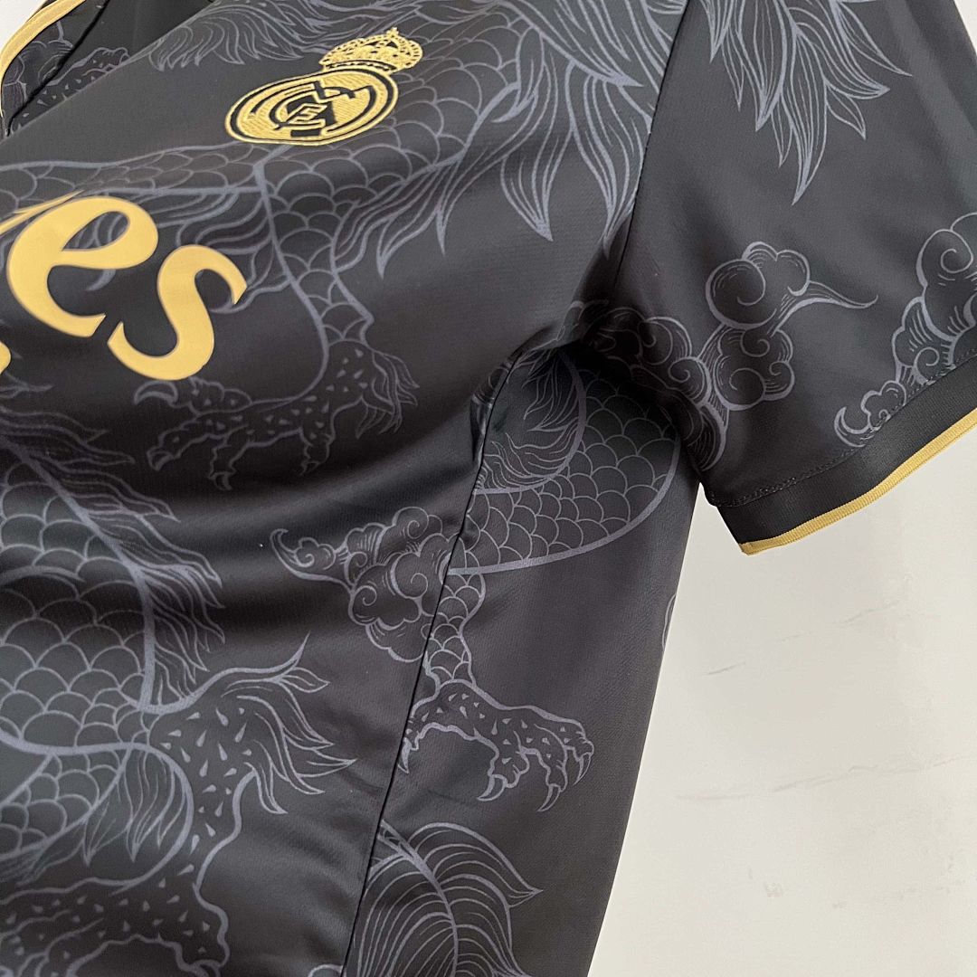 23-24 Real Madrid Special Edition Kit Black Dragon Shirt 4