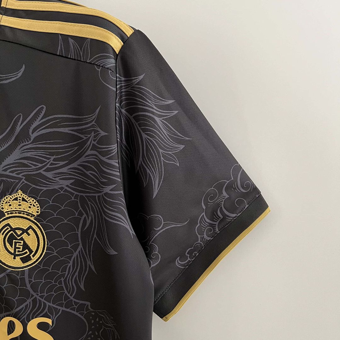 23-24 Real Madrid Special Edition Kit Black Dragon Shirt 6
