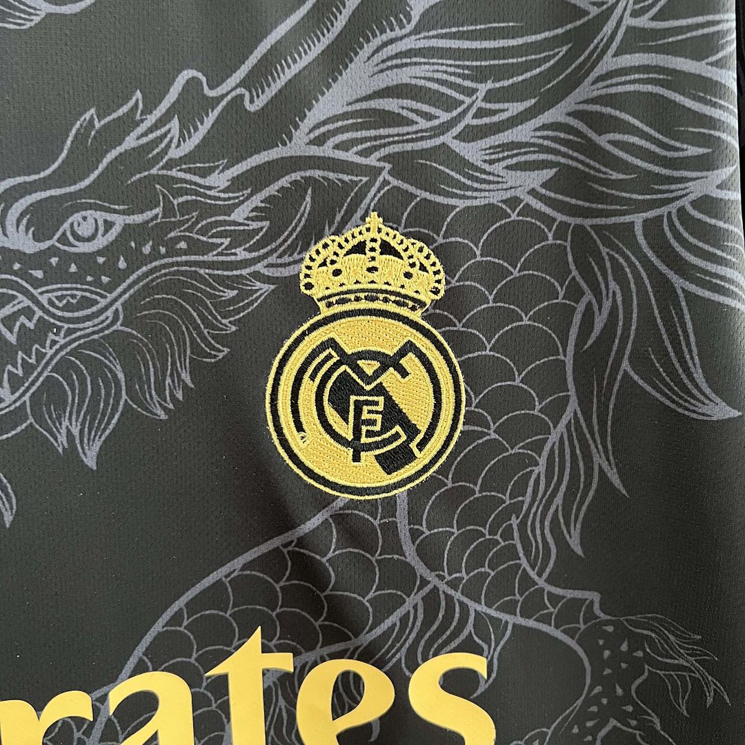 23-24 Real Madrid Special Edition Kit Black Dragon Shirt 8