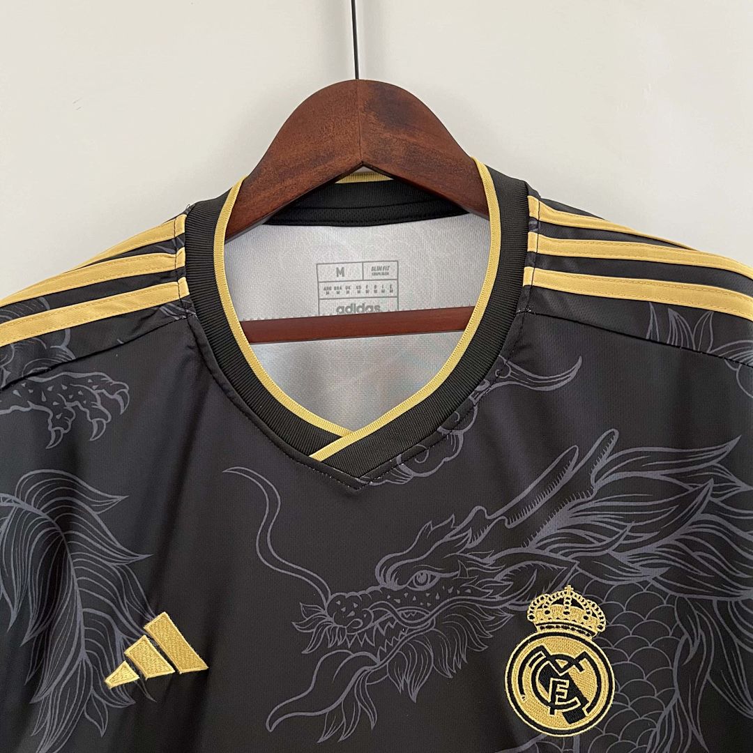 23-24 Real Madrid Special Edition Kit Black Dragon Shirt 9
