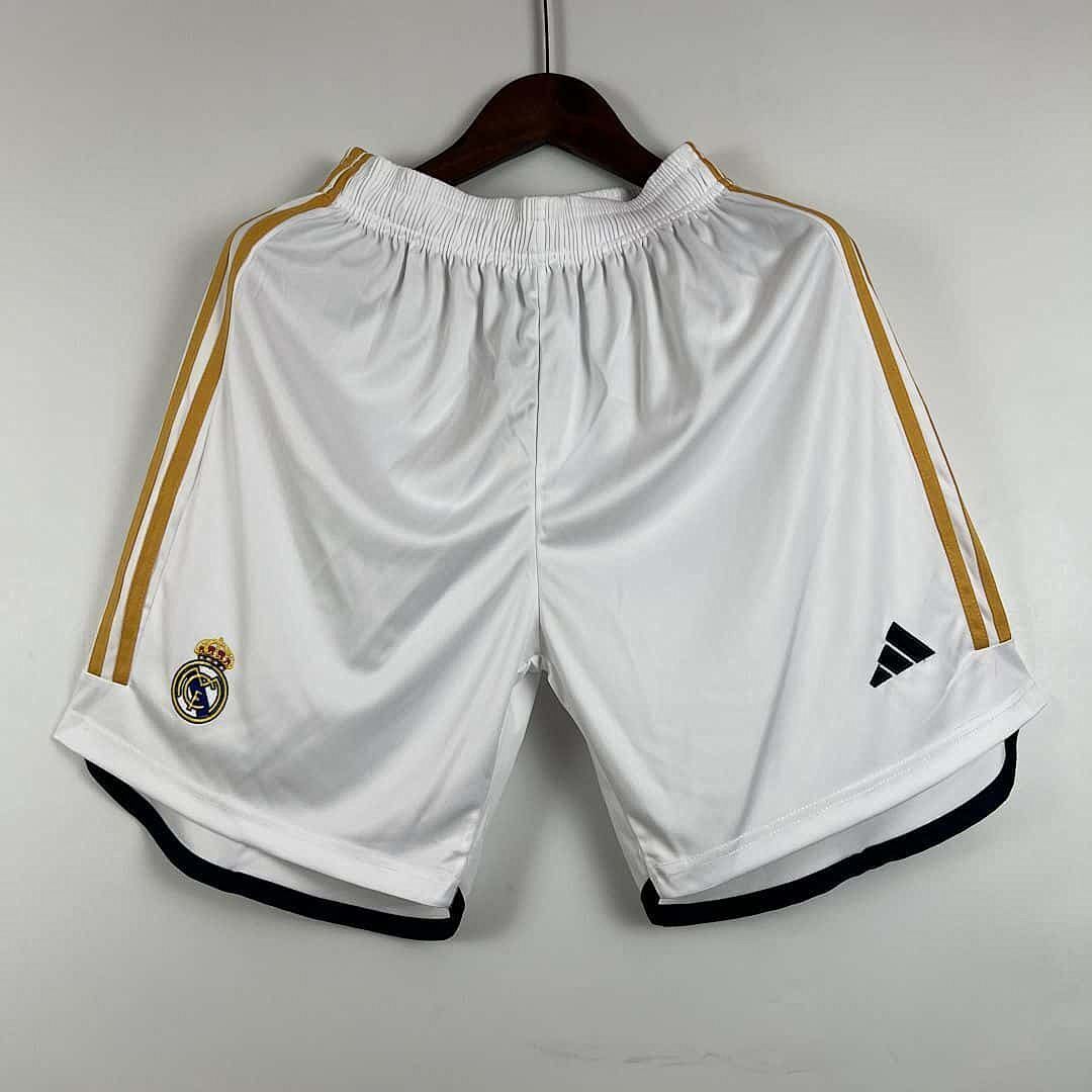 23-24 Real Madrid Home Shorts White Pants