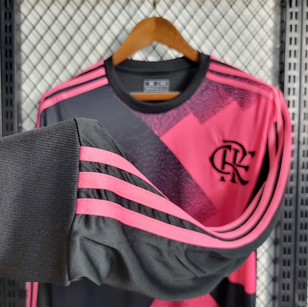 23-24 Flamengo Pink Long Sleeve 2