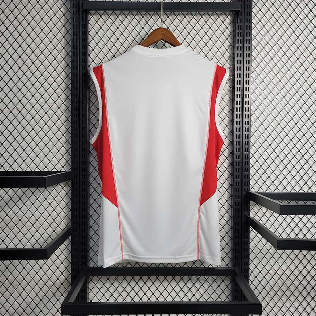23-24 Flamengo Training Suit White Tank Top 11