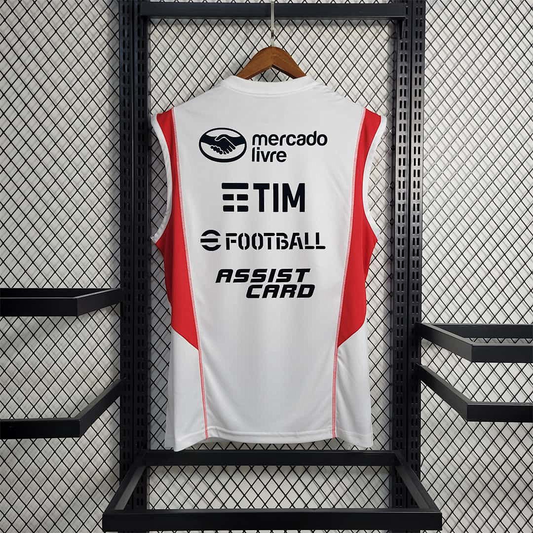 23-24 Flamengo Training Suit White Tank Top 5