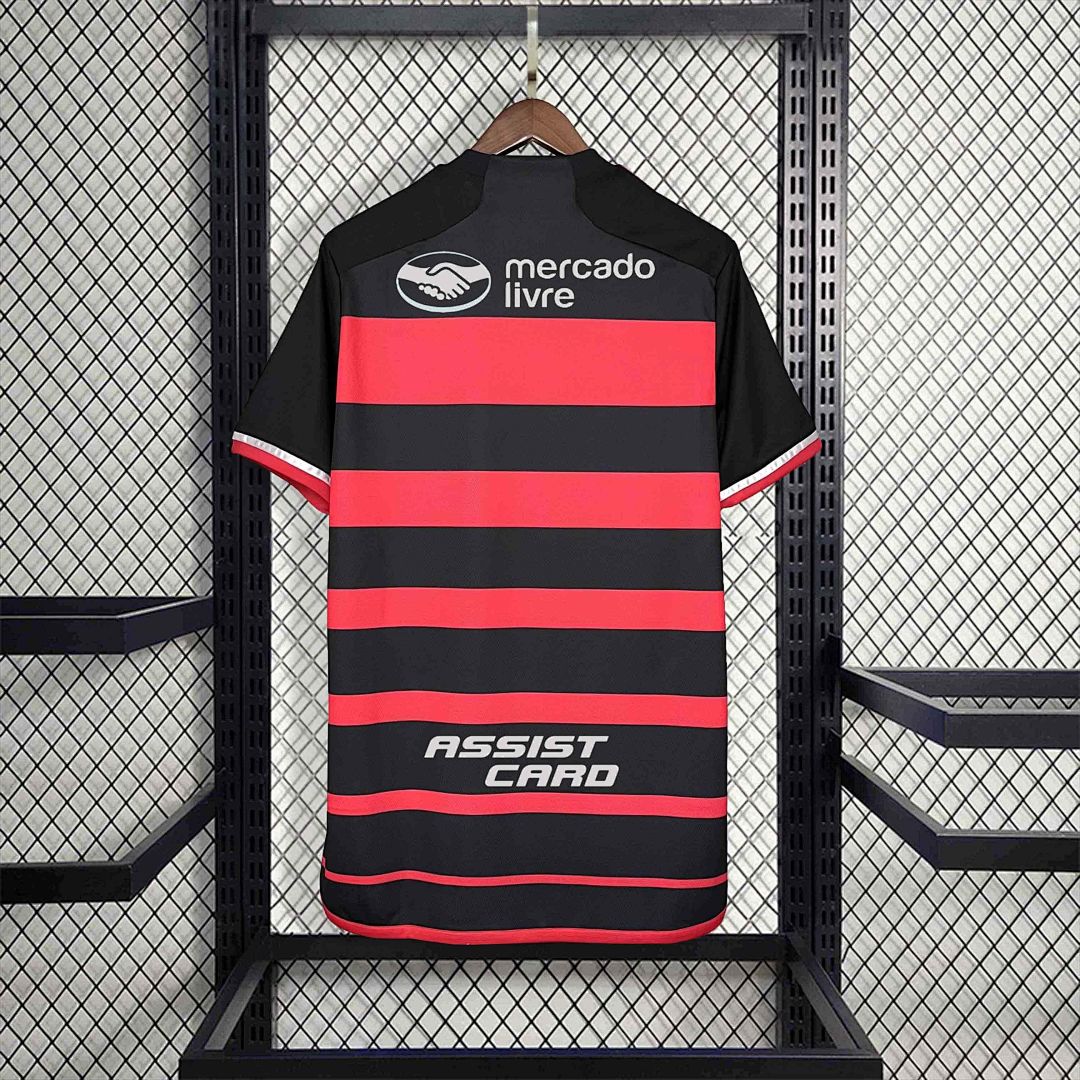 24-25 Flamengo Home Shirt With All Sponsor 3