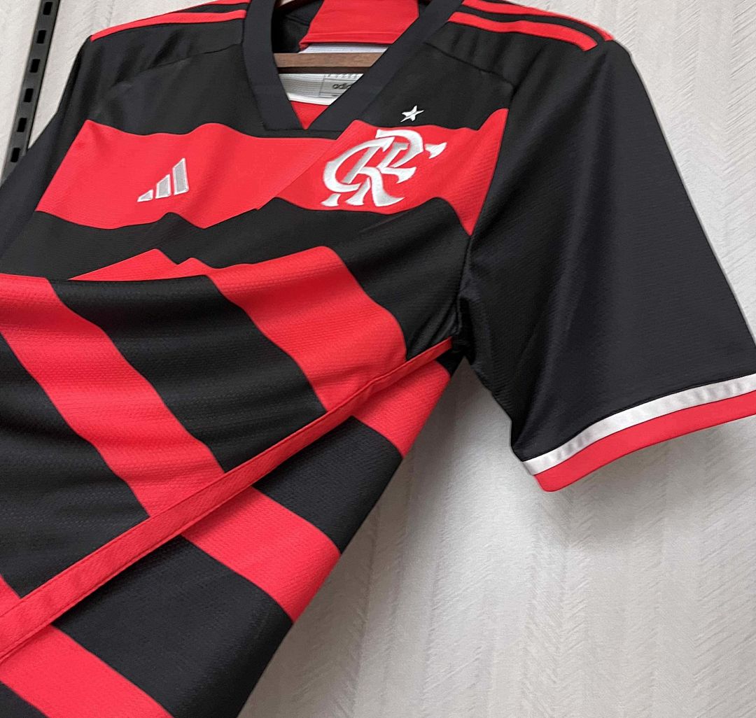 24-25 Flamengo Home Shirt With All Sponsor 6