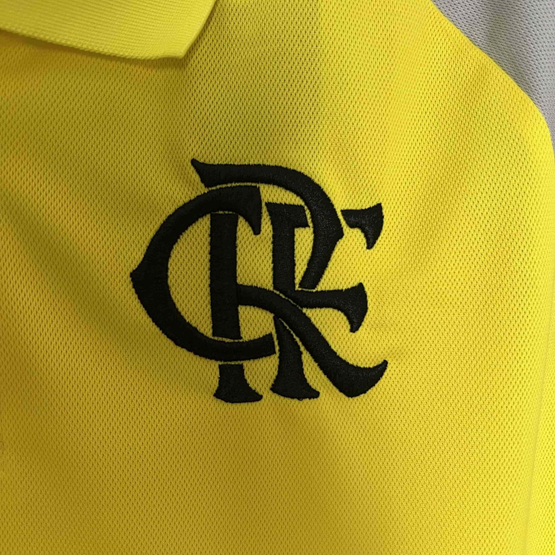 2024 Flamengo Training Yellow Polo Shirt 5