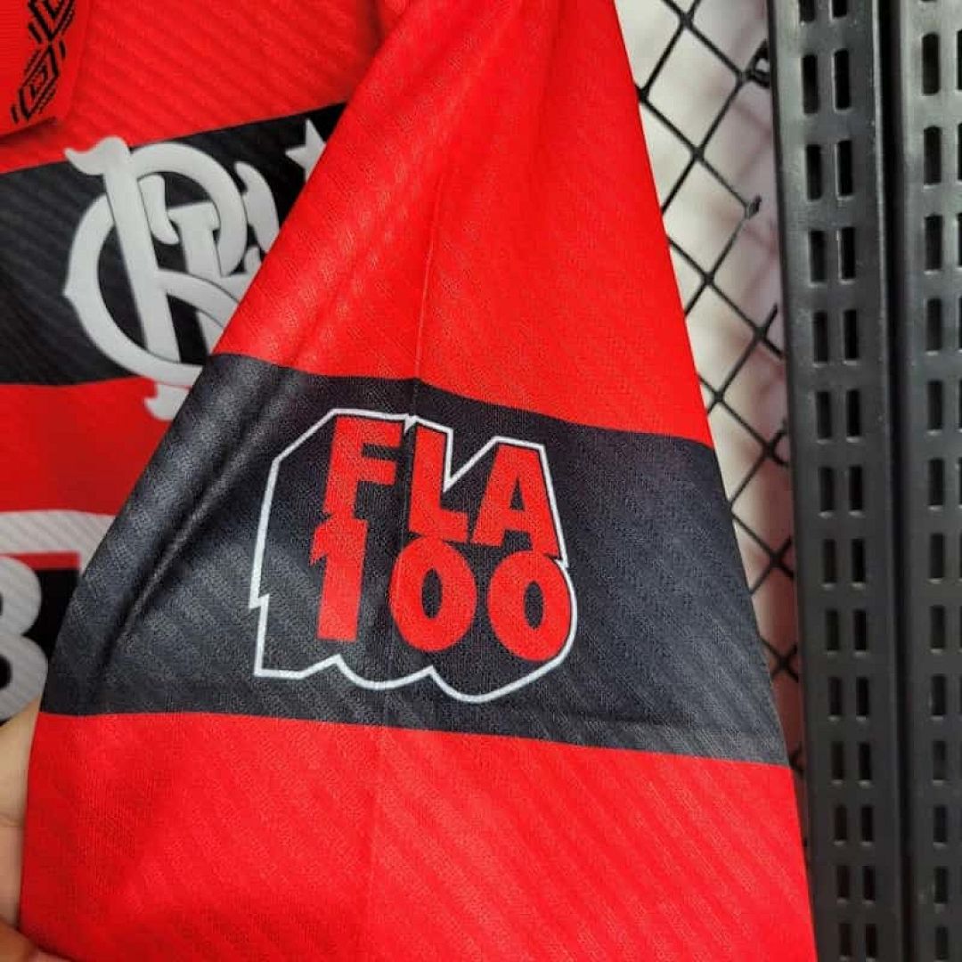 94-95 Flamengo Home Retro Kit Long Sleeve Vintage Shirt 7