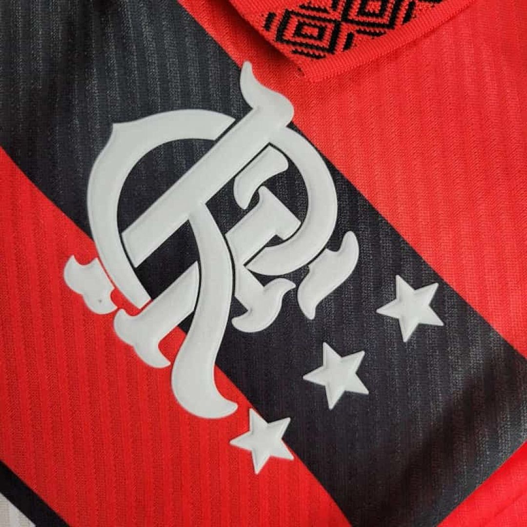 94-95 Flamengo Home Retro Kit Long Sleeve Vintage Shirt 8