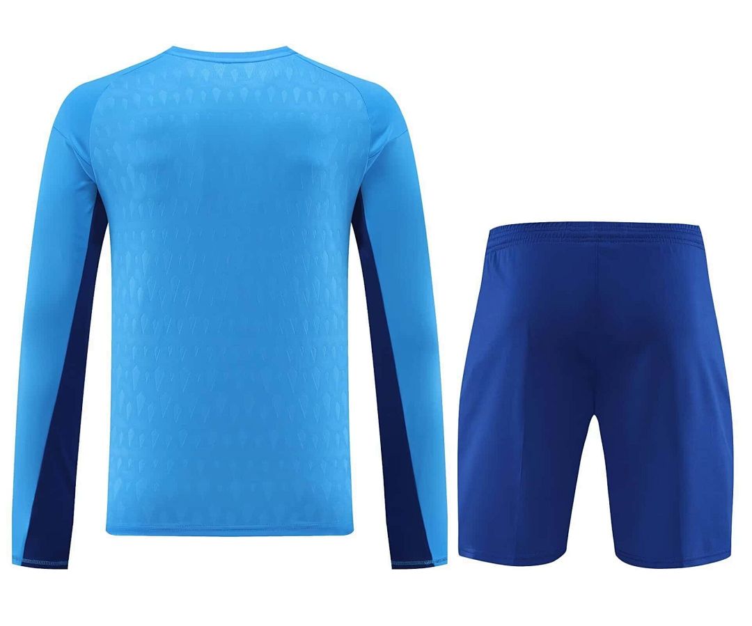 23-24 Real Madrid Goalkeeper Kits Long Sleeve Blue Suits 2