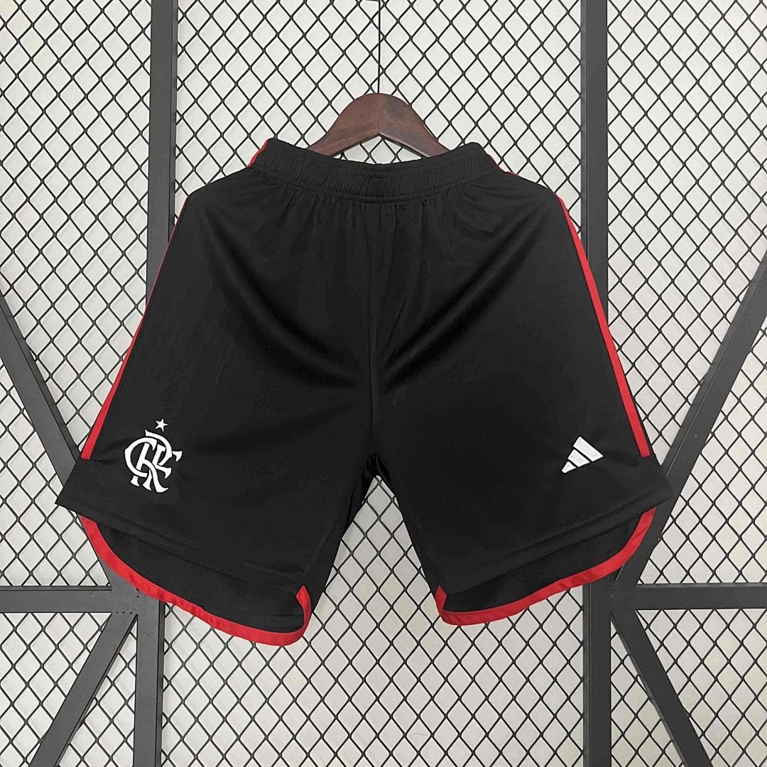 23-24 Flamengo Black Shorts Football Uniform