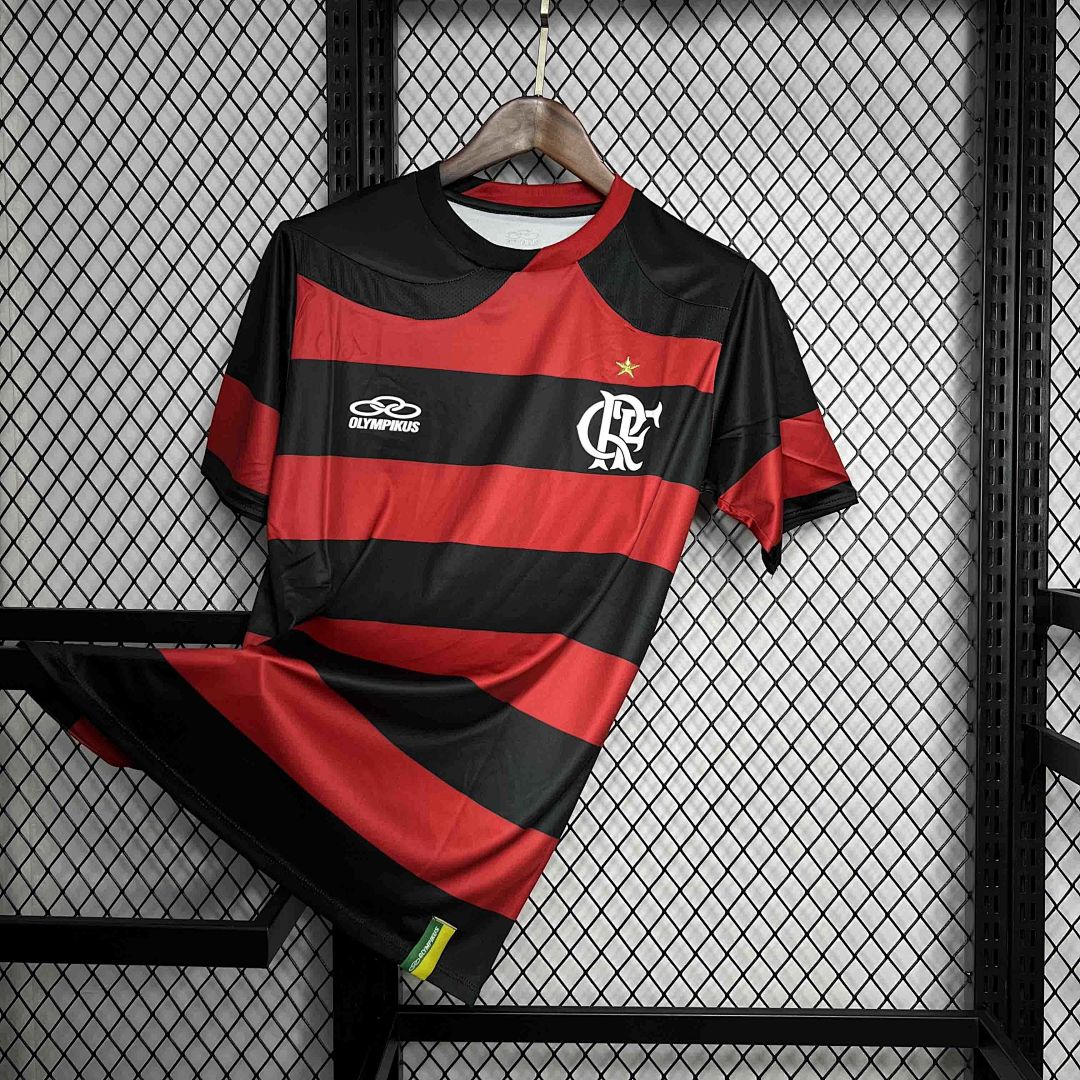 09-10 Flamengo Home Retro Kit Vintage Shirt 3
