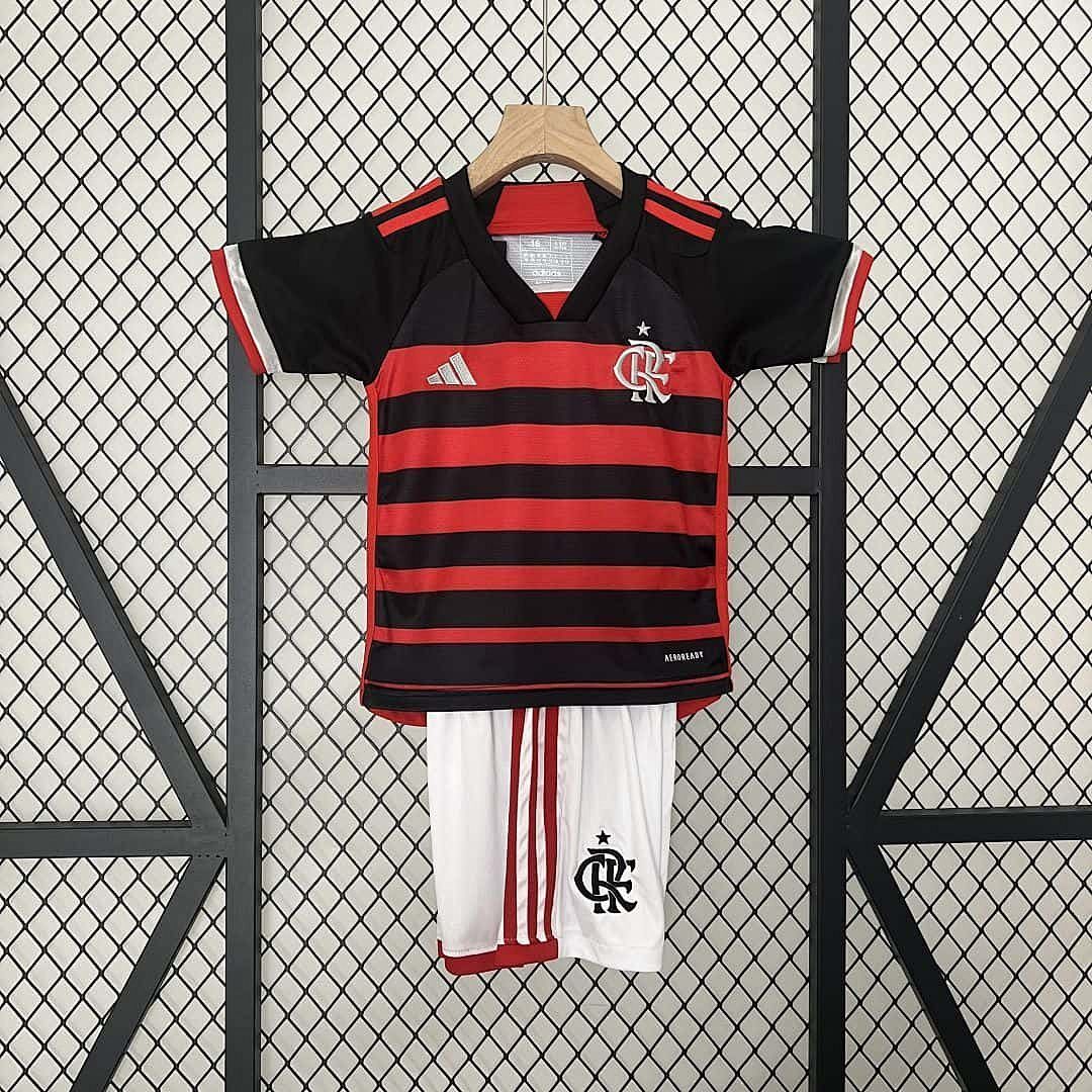 24-25 Flamengo Home Kid Kits Children Sets