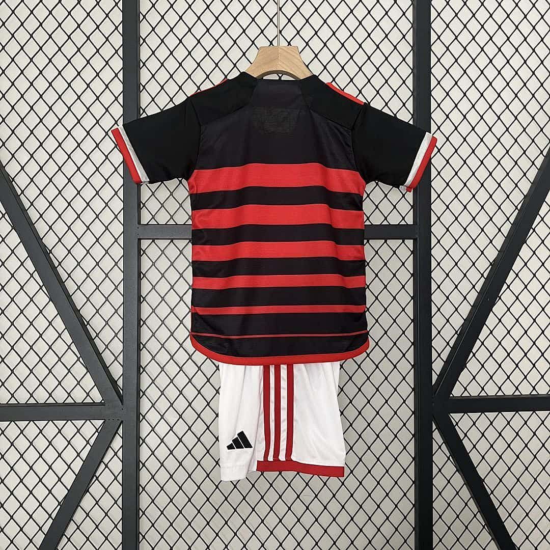 24-25 Flamengo Home Kid Kits Children Sets 3