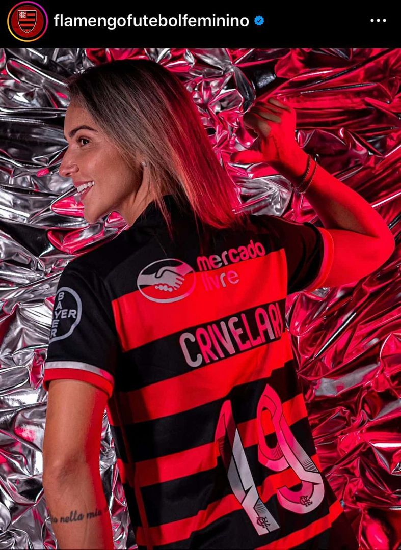 24-25 Flamengo Home Kit Woman Shirt With All Sponsor 3