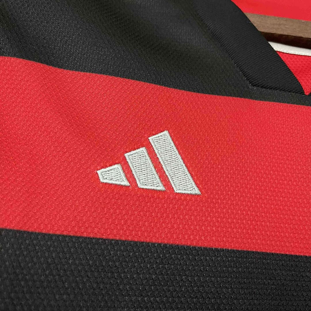 24-25 Flamengo Home Kit Woman Shirt With All Sponsor 7