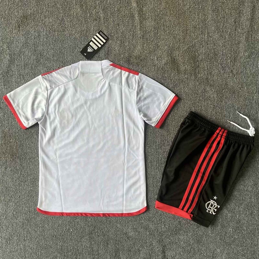 24-25 Flamengo Away Kid Kits Youth Apparels 2