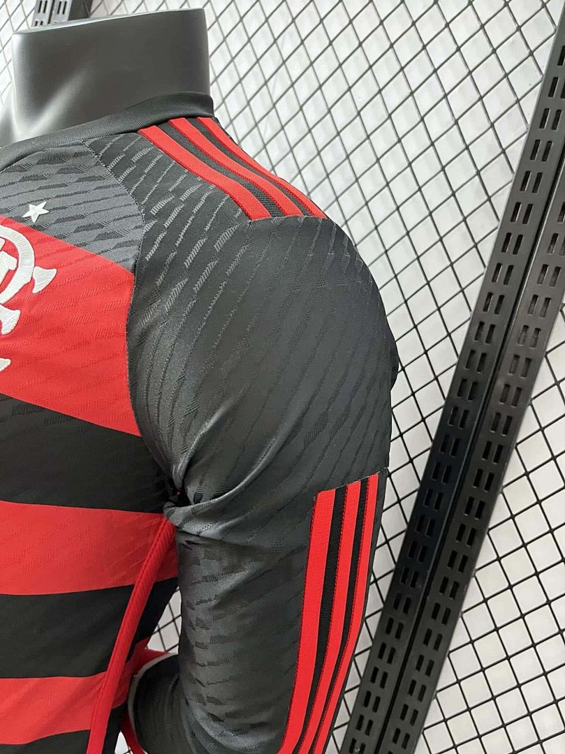24-25 Flamengo Home Kit Long Sleeve Player Version Shirt 2