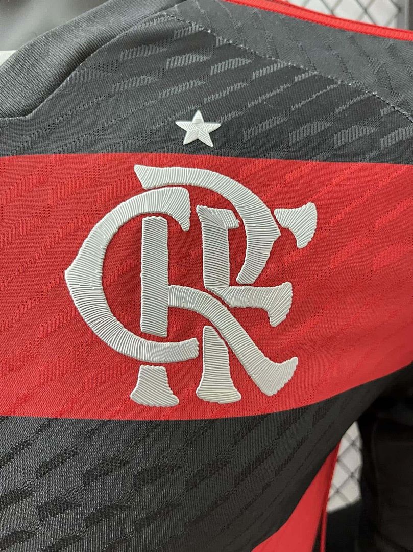 24-25 Flamengo Home Kit Long Sleeve Player Version Shirt 4
