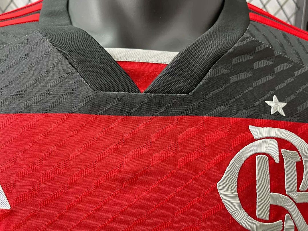 24-25 Flamengo Home Kit Long Sleeve Player Version Shirt 6
