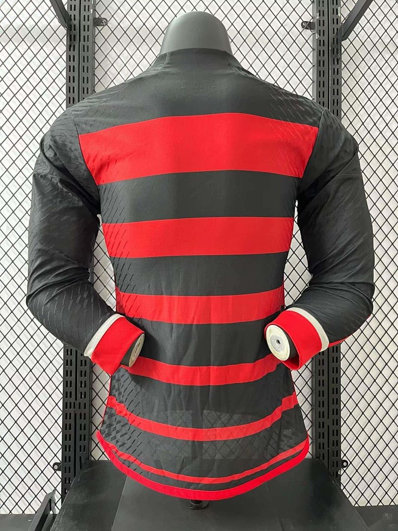 24-25 Flamengo Home Kit Long Sleeve Player Version Shirt 7