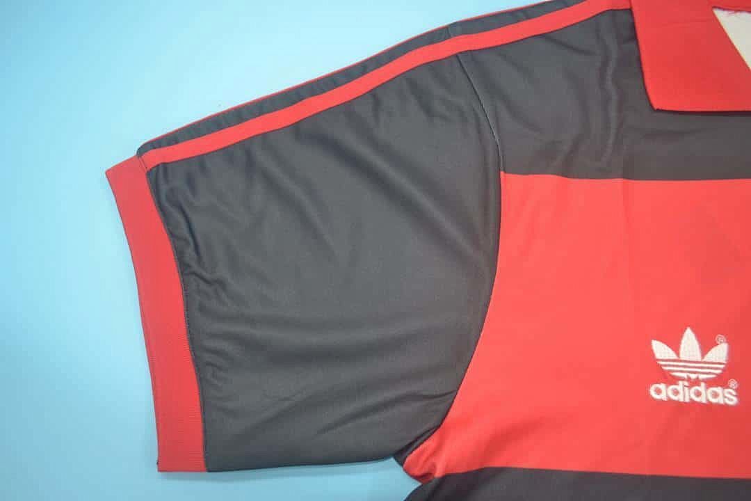 1990 Flamengo home red black 10