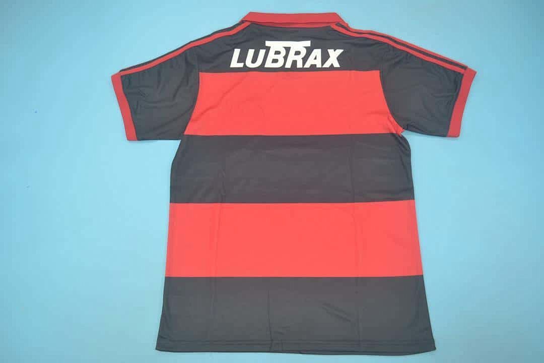 1990 Flamengo home red black 13