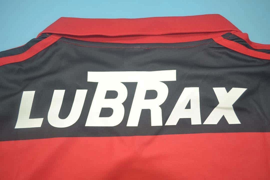 1990 Flamengo home red black 3