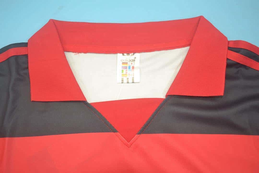 1990 Flamengo home red black 9