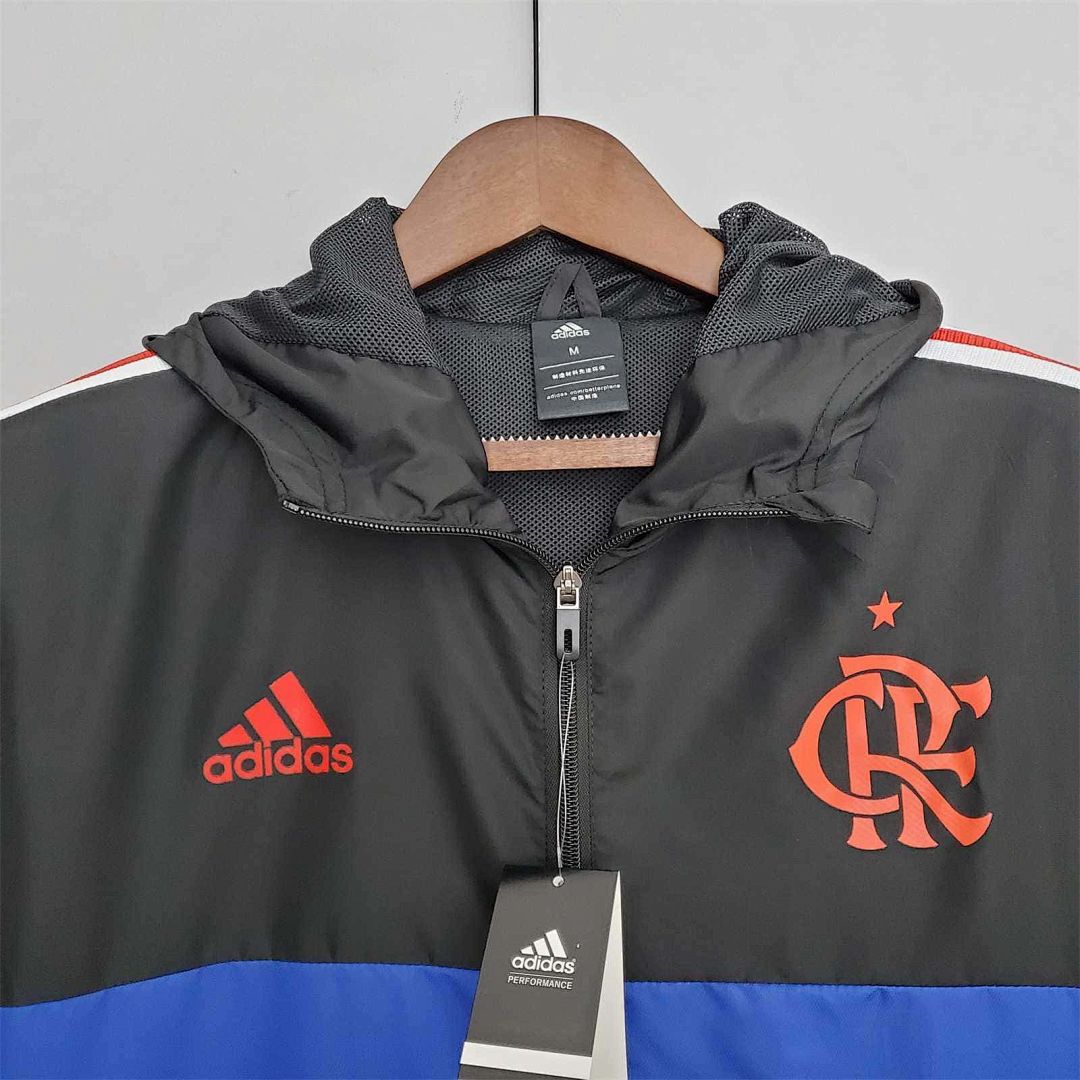 22-23 Flamengo blackblue windbreaker 2