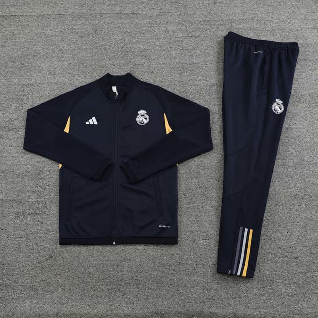 23-24 Real Madrid Black Jackets Suits 2