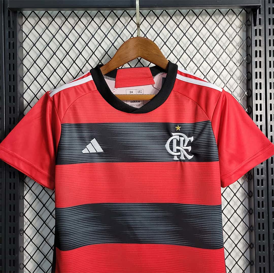 23-24 Flamengo home kids kit 6