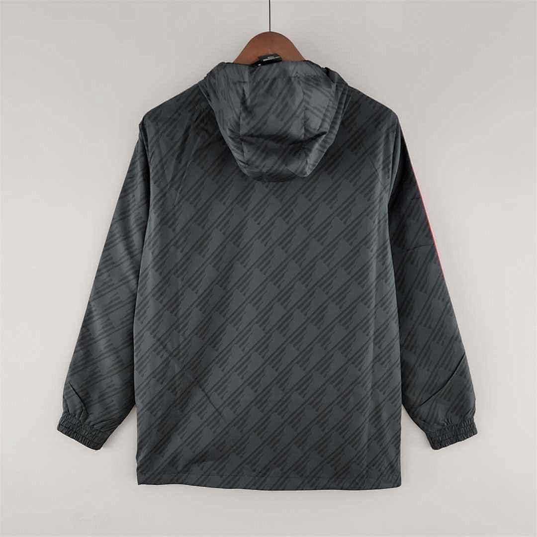 22-23 Flamengo Windbreaker Black Red Edge 7