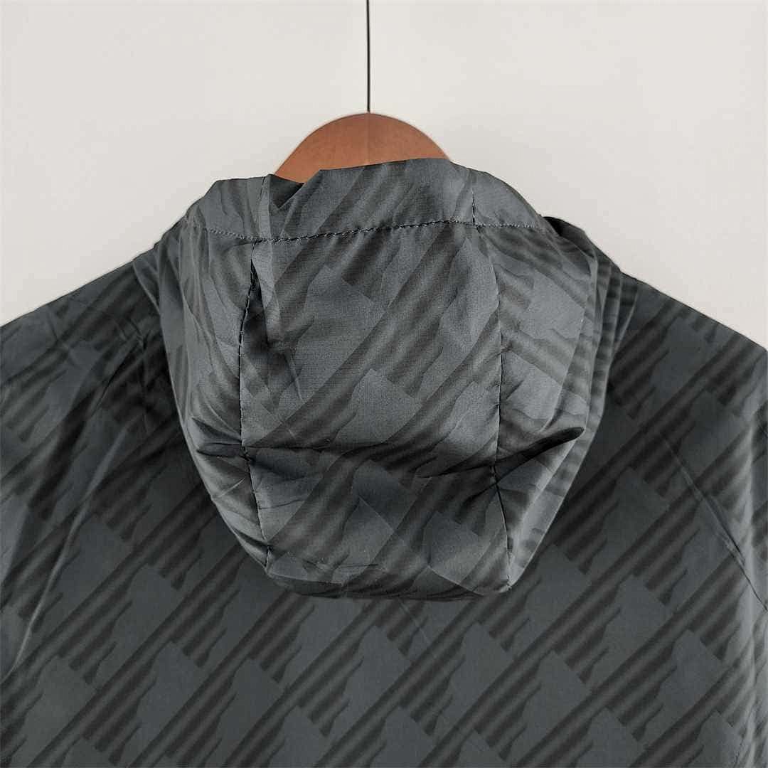 22-23 Flamengo Windbreaker Black Red Edge 8