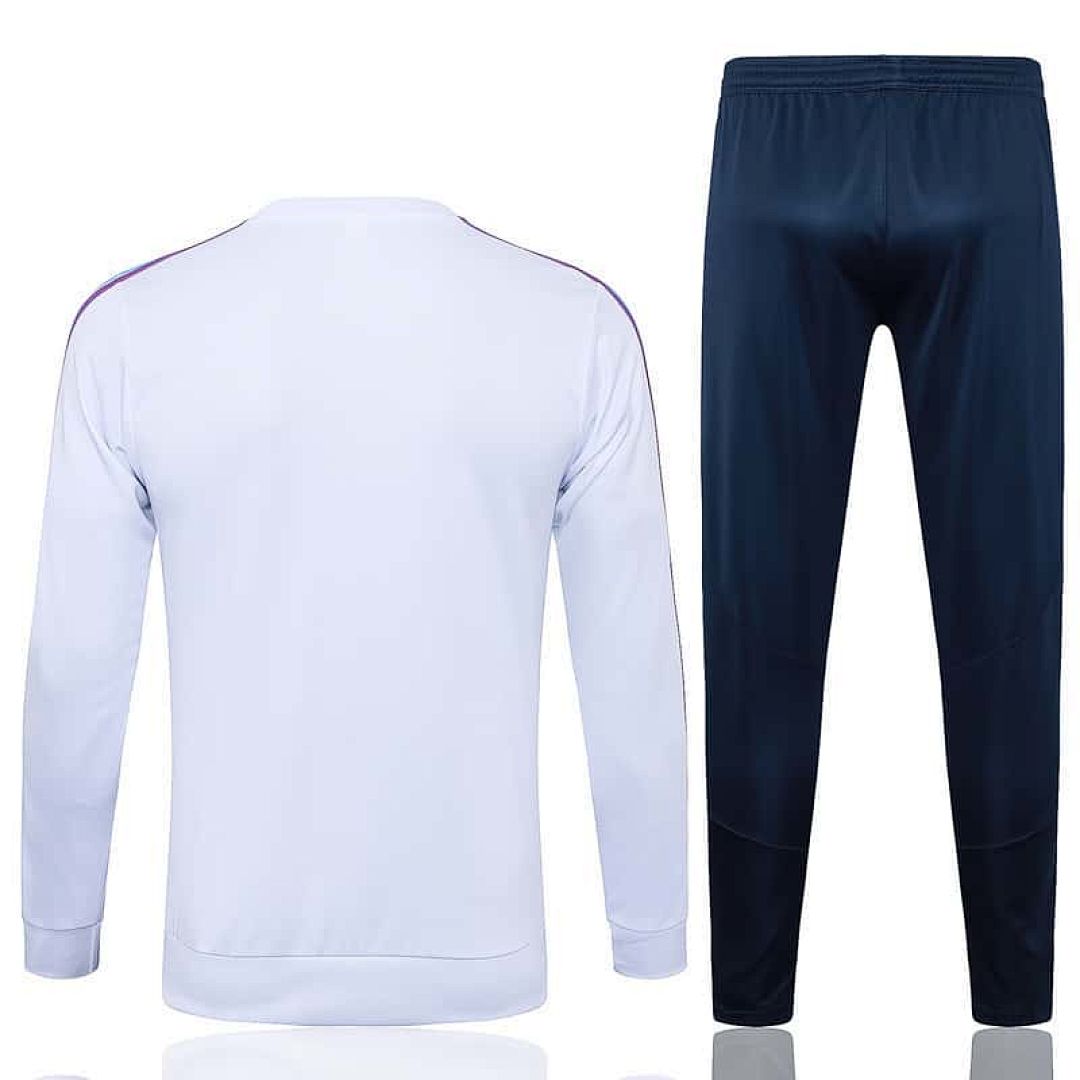 23-24 Real Madrid Long Sleeve Kits White Training Suits 3