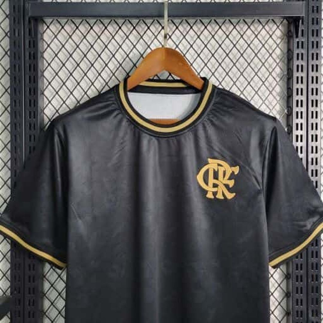 23-24 Flamengo Black S-4XL Cheap Soccer Jerseys 3