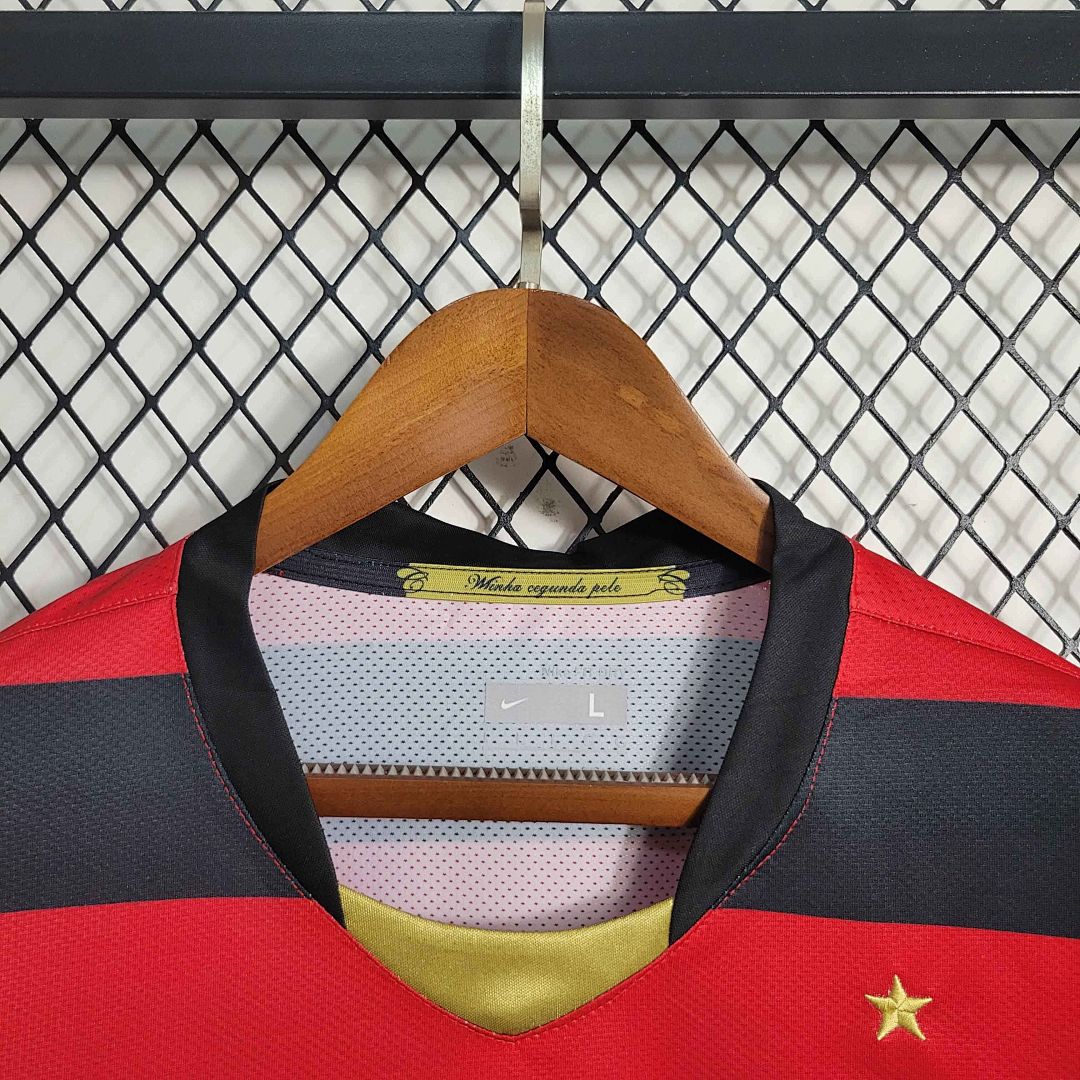 08-09 Retro Long Sleeve Flamengo Home S-XXL 4
