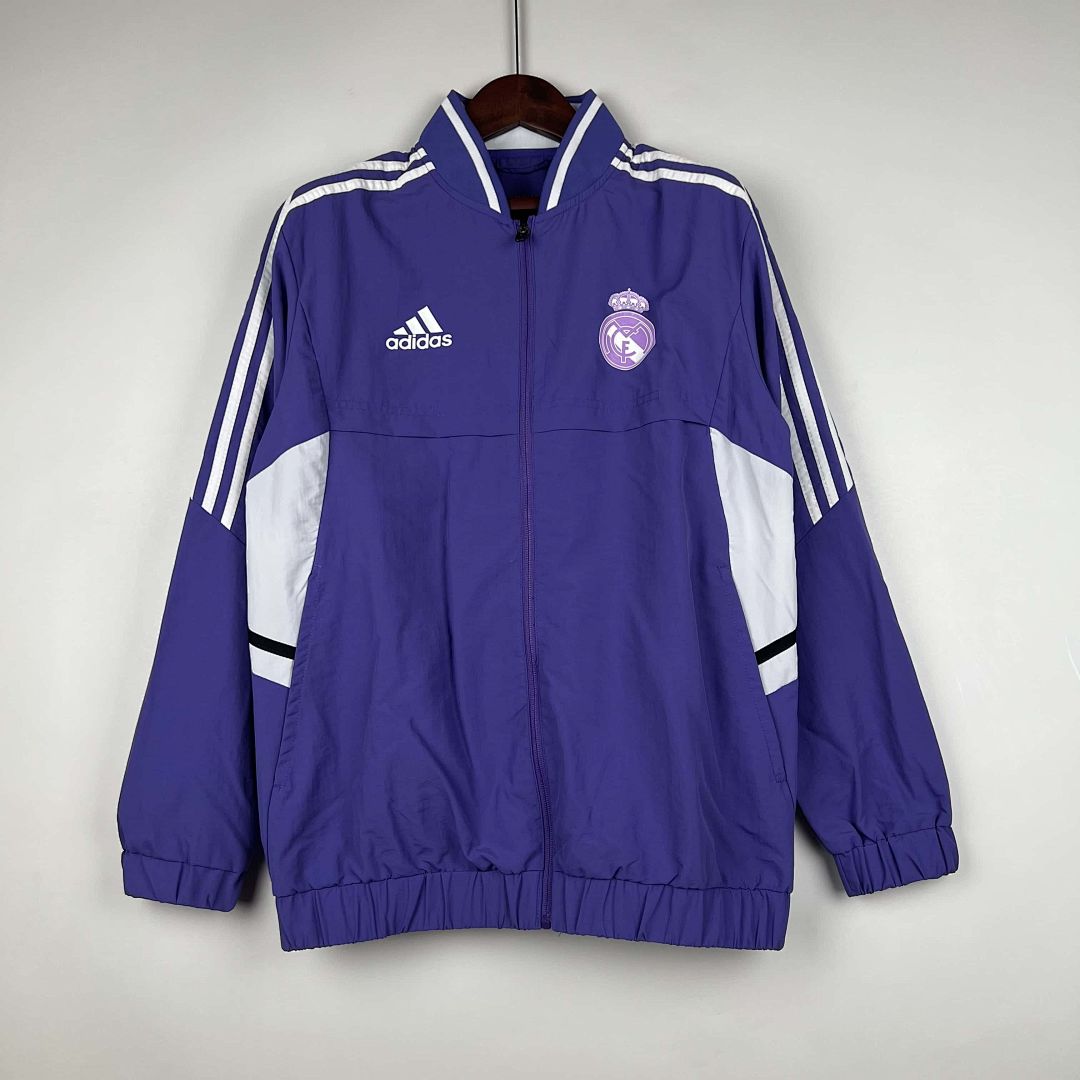 23-24 Real Madrid Purple Windbreaker Sport Jackets
