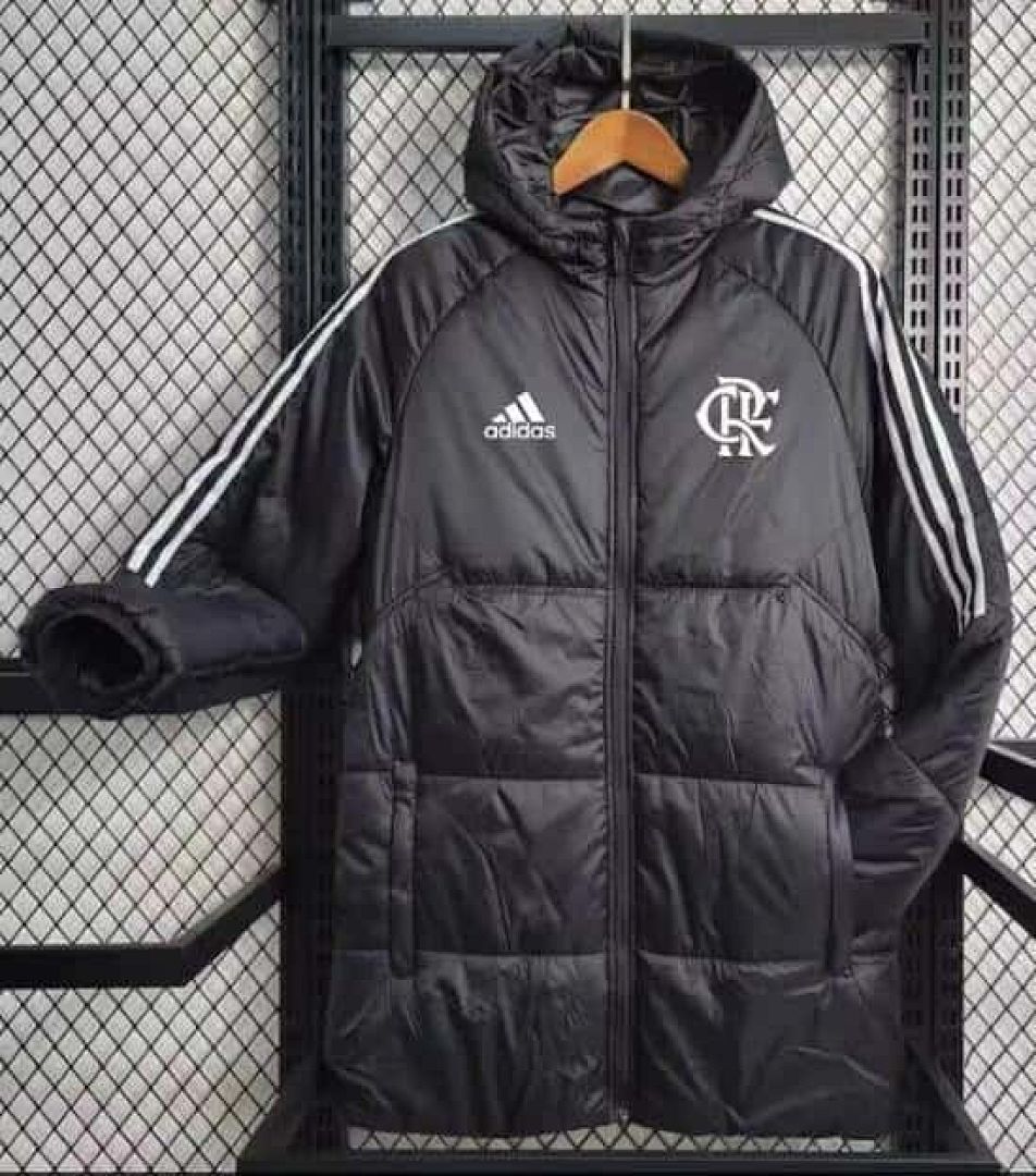 23-24 Flamengo black cotton coat size S-2XL