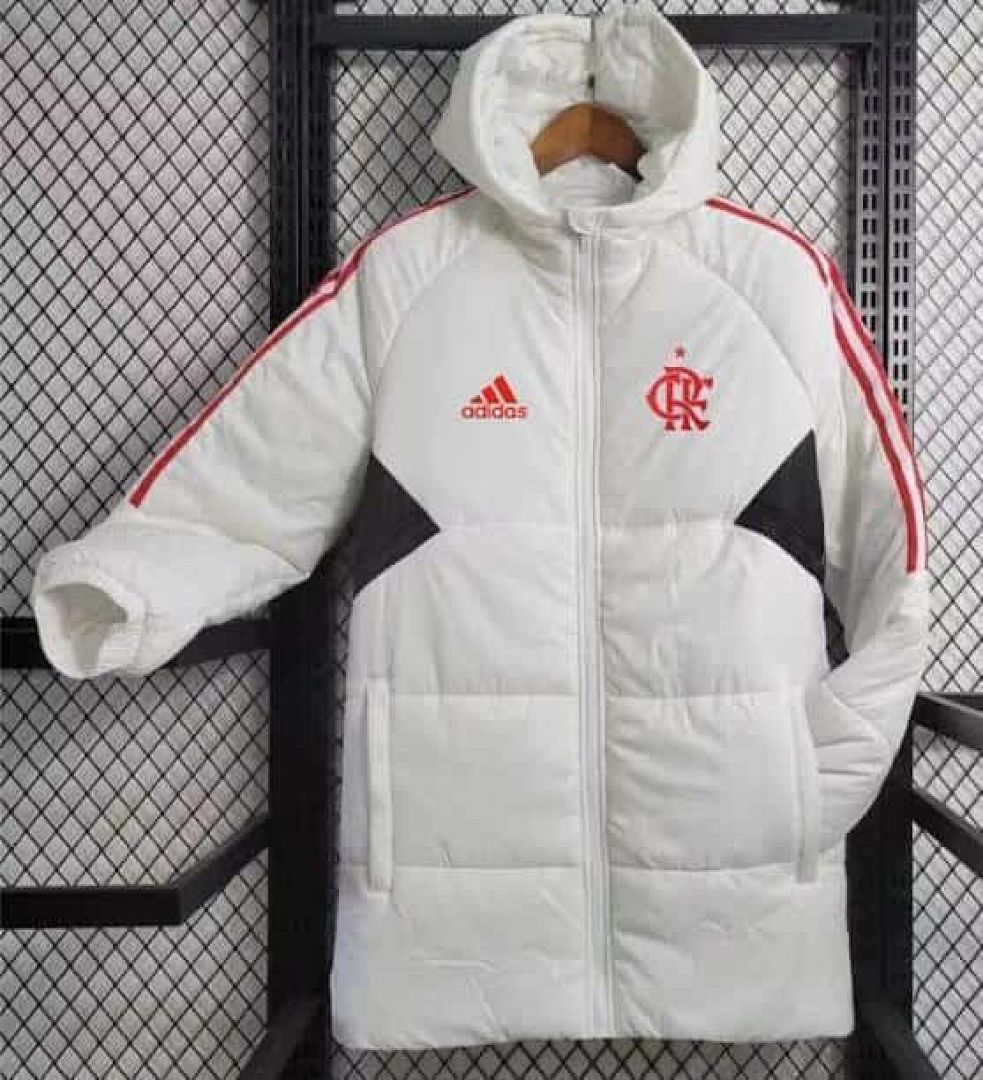 23-24 Flamengo white cotton coat size S-2XL