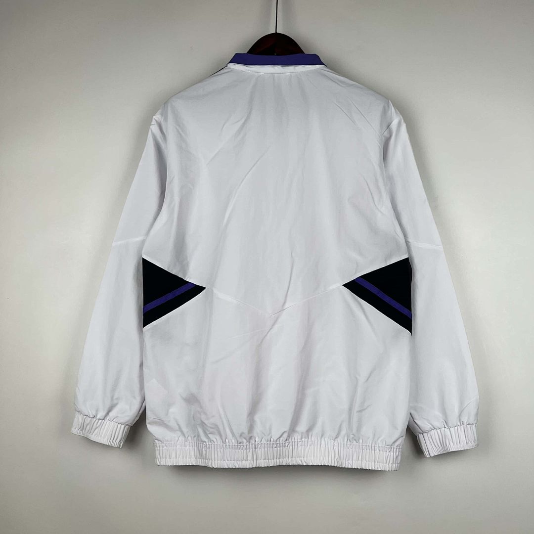 23-24 Real Madrid White Windbreaker Jackets 2