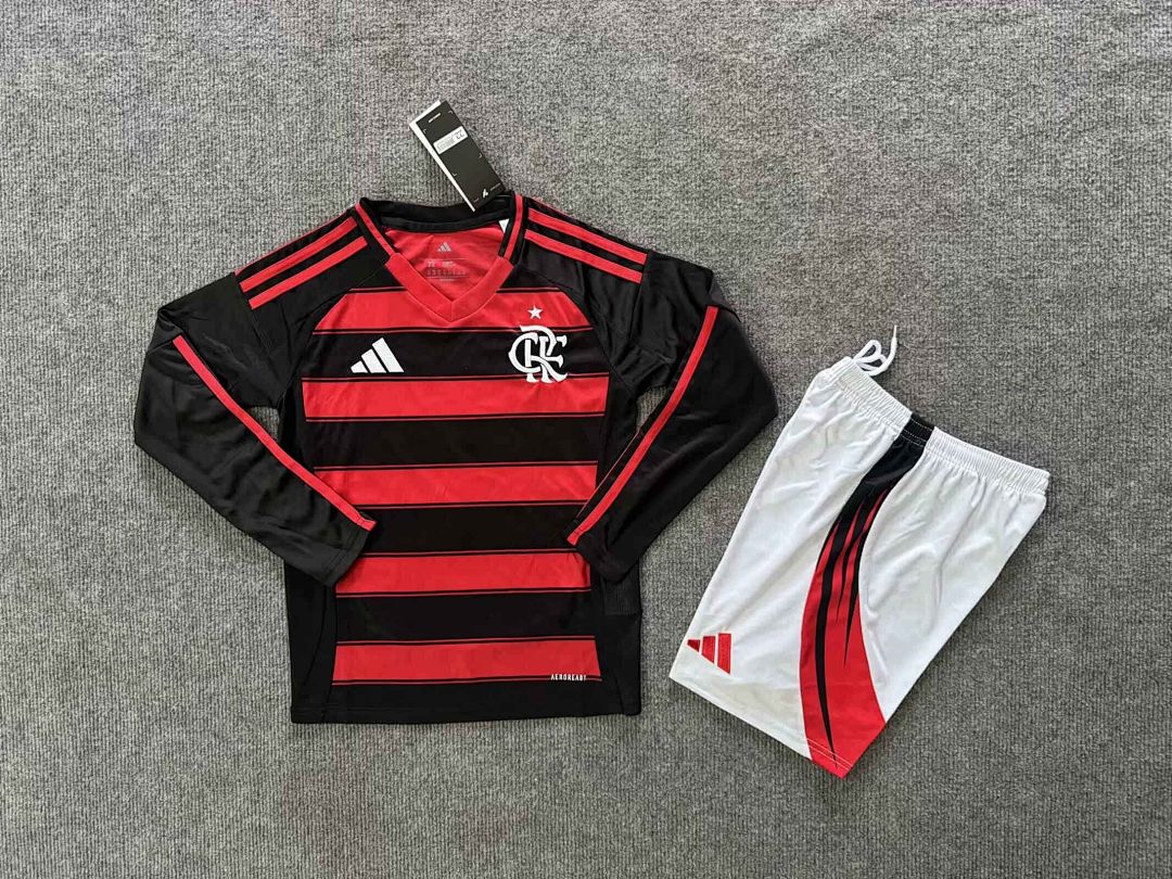 24-25 Kids Long sleeves Flamengo Home 16-28